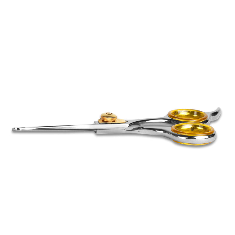 [Australia] - Sharf Dog Grooming Scissors, Gold Touch 4.5 Inch Ear and Nose Sharp Pet Grooming Shear with Safety Round Tip, Ball Point for Safe and Easy Use 