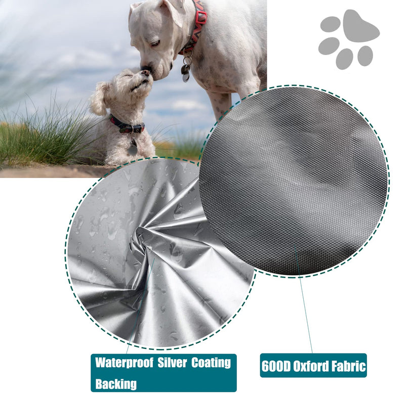 Dalema Dog Bed Cover.Waterproof Fillable 600D Oxford Dog Bed Replacement Cover.Washable and Removable Orthopedi,Cooling Gel and Memory Foam Pet Bed Protector Cover.Cover Only. Medium Grey - PawsPlanet Australia