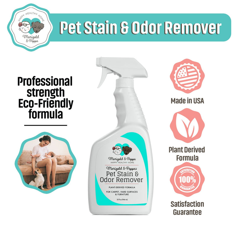 [Australia] - Marigold & Peppa | Professional Strength Stain and Odor Eliminator | Pet Urine Remover | Carpet Cleaner Deodorizer | Enzyme Powered | Safe for Pets and Kids | 