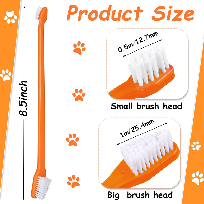 70 Pieces Dog Tooth Brush PET Toothbrush Soft Grooming Dogs Toothbrush Dog Double Sided Toothbrush Puppy Long Handle Tooth Brush for Large and Small Teeth Cleaning Dental Oral Care (Colorful) Colorful - PawsPlanet Australia