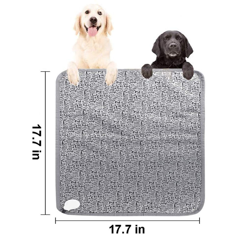 [Australia] - Homello Pet Heating Pad for Cats Dogs, Waterproof Electric Heating Mat Indoor, Adjustable Warming Mat, Pets Heated Bed with Chew Resistant Steel Cord 17.7*17.7 Inch 