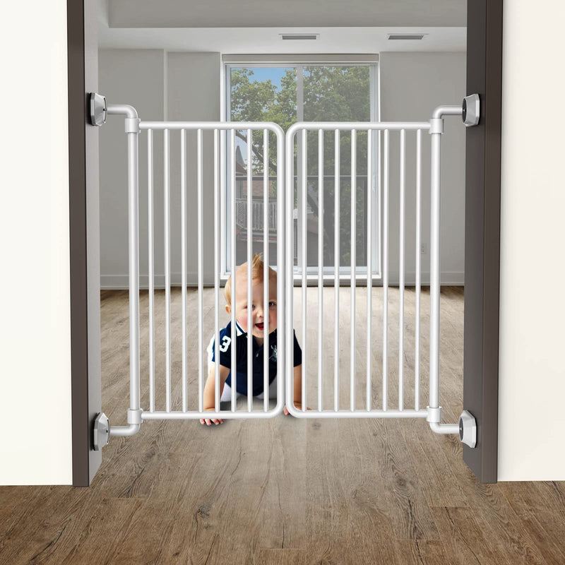 ICERO - Baby Gate Wall Protector - Protect Walls & Doorways from Pet & Dog Gates - for Child Pressure Mounted Stair Safety Gate- 4 Pack, White 4-Pack White - PawsPlanet Australia