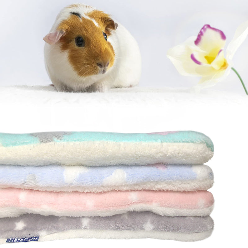 Tierecare Guinea Pig Bed Soft&Warm Hamster House Rabbit Bunny Accessories Ferret Hedgehog Chinchilla Squirrel Supplies Small Animal Sleep Pad Machine Washable Blue - PawsPlanet Australia