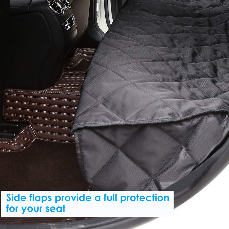 [Australia] - URPOWER Dog Seat Covers 100% Waterproof Pet Car Seat Cover Nonslip Bench Seat Covers Armrest Compatible for Back Seat with Pet Seat Belts for Cars Trucks & SUVs 56"x49" 