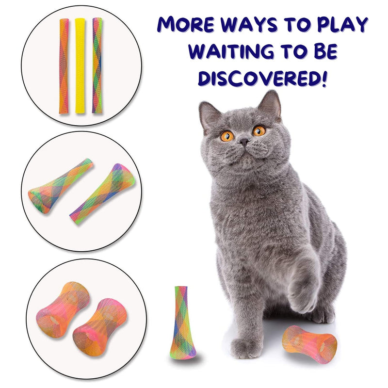 30 Packs Kitty Cat Toys Cat Boinks Cat Fun Spring Tube Pet Interactive Toys - PawsPlanet Australia