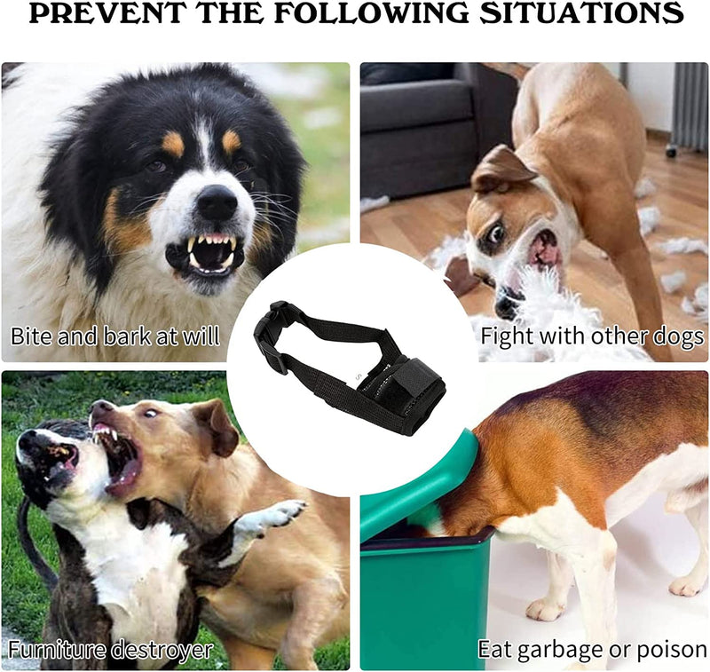 Dog Muzzles Prevent Biting, Eating, Barking and Chewing, Nylon Muzzle for Small Medium Dogs with Breathable Air Mesh, Soft Dog Mouth Guard with Adjustable Straps (S) S - PawsPlanet Australia