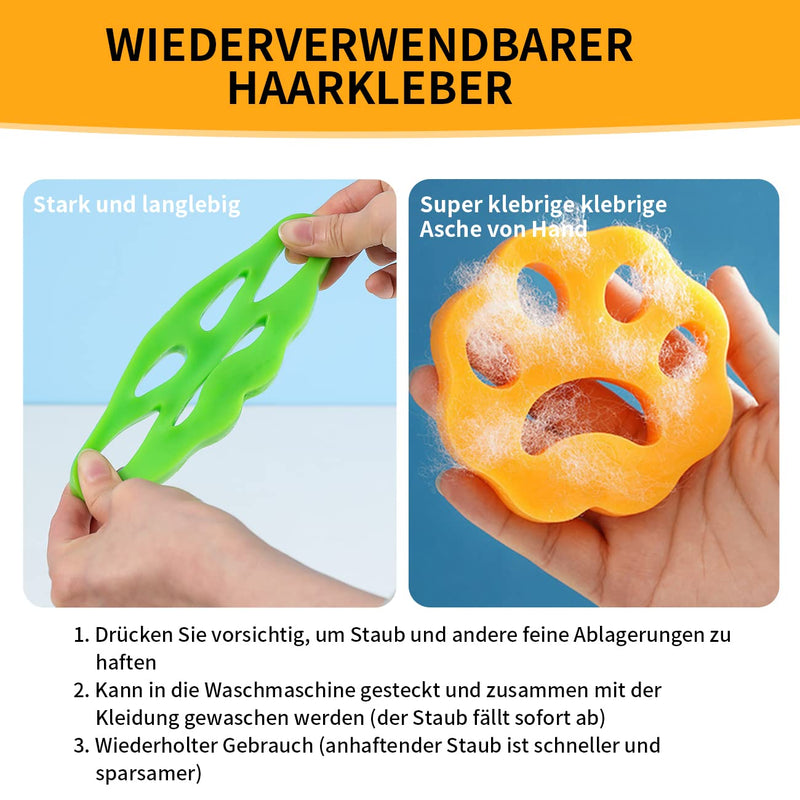 NANQUAN Pet Hair Remover Washing Machine, 4 Pack Laundry Hair Catcher Washing Machine, Cat Hair Remover Washing Machine, Pet Hair Lint Paw for Dog Hair, Cat Fur and All Pets 4 Pack - PawsPlanet Australia
