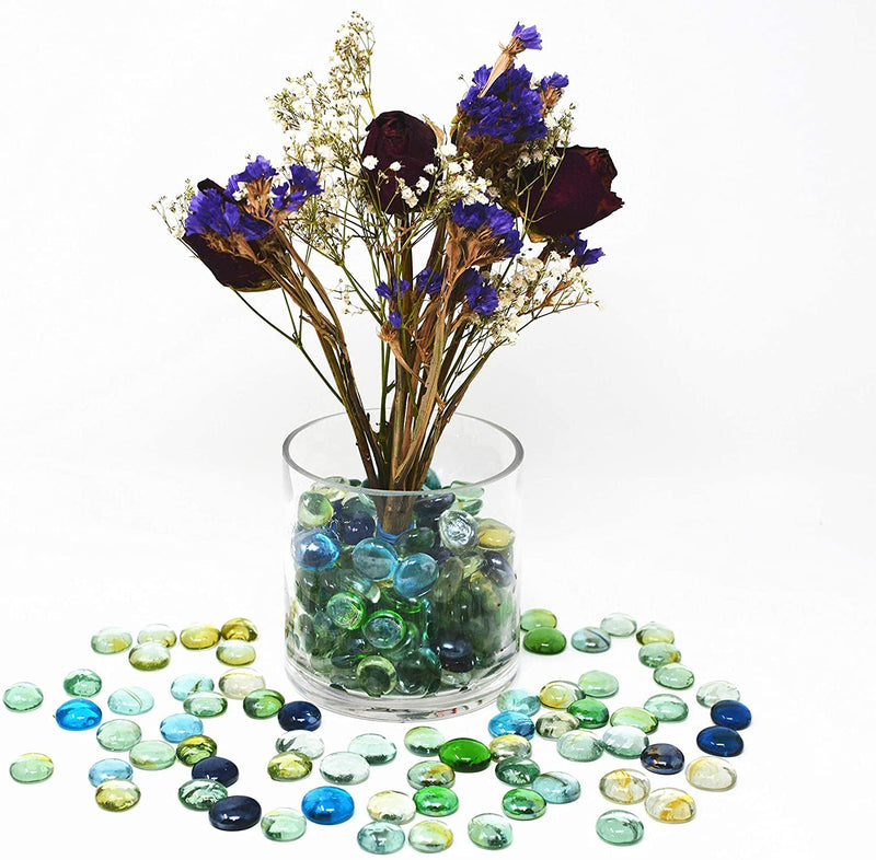 Around 2 Pounds of Decorative Stones Perfect for Aquariums, Vase Fillers, Table Scatter, Scrapbooking and Much More! Beautiful Gems! (Panacea Coastal Mix) - PawsPlanet Australia