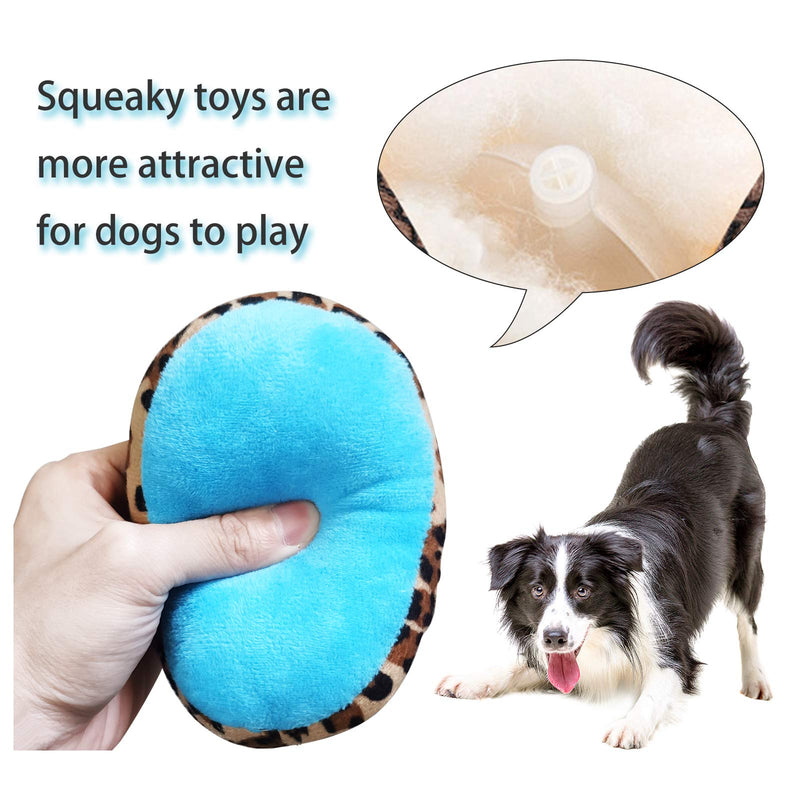 Andiker Squeaky Rope Dog Toy, Durable Stuffed Puppy Plush Toy, Soft Cotton Pet Chew Toy Shoe Shape, Interactive Dog Activity Toys for Small and Medium Dogs Boredom Breaker - PawsPlanet Australia