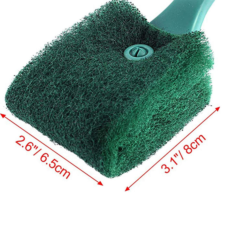 [Australia] - Ailinda Double-Sided Fish Tank Aquarium Cleaning Sponge Brush Green 