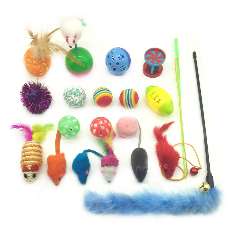 PietyPet Cat Toys, Pet toys Variety Pack for Cat Kitten Kitty 20 pieces Tunnel toys 20pcs - PawsPlanet Australia