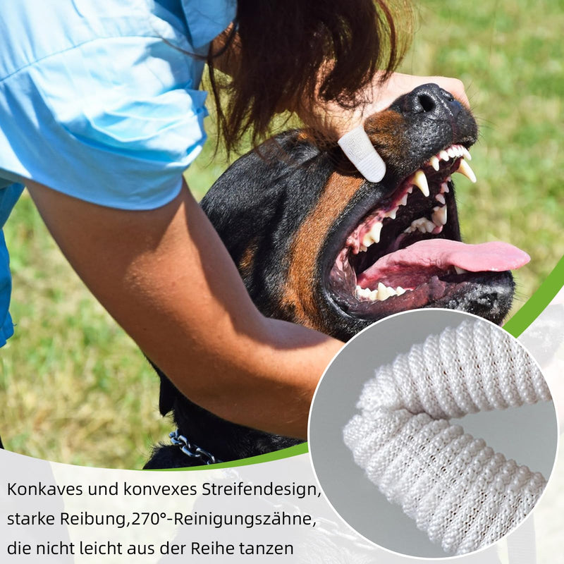 Pack of 14 reusable dog toothbrushes, dog finger toothbrushes, dog fingerlings, dog dental care, fingerlings dog toothbrush, tartar remover, dog teeth cleaning, dog toothbrush made of knitted fabric - PawsPlanet Australia