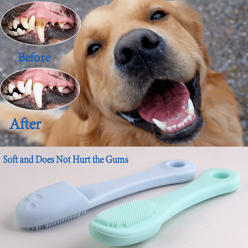 Dog Toothbrush, Dog Toothbrush Fingerling, Silicone Pet Toothbrush, Anti-Plaque Finger Toothbrush for Small Dogs, Cats, Dental Care (Pack of 6) - PawsPlanet Australia