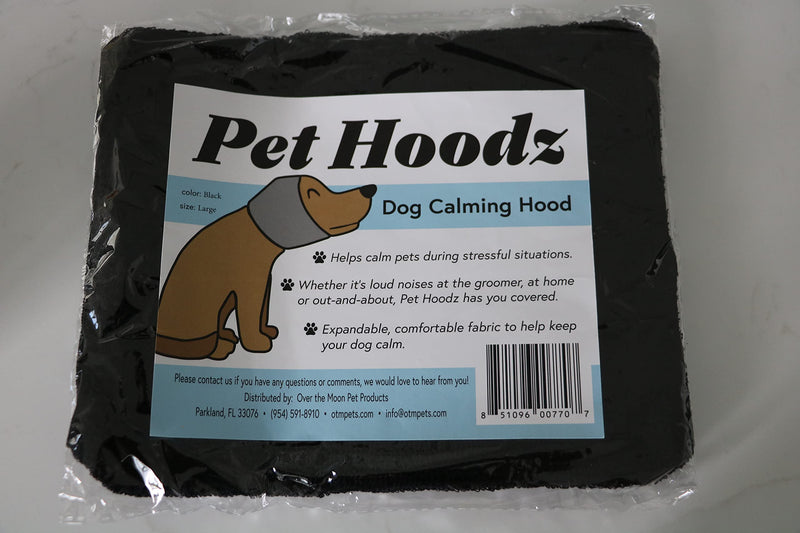 Pet Hoodz for Dogs-Anxiety, Grooming, Ear Muffs, Dog Ear Protection, Calming, Ear Compression, Pet Hoodie, Dog Hoodie, Dog Ear Wrap (Small, Black) Small - PawsPlanet Australia