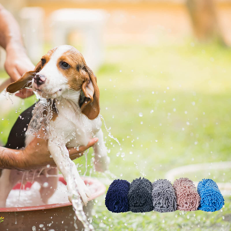 HACHIKITTY Quick Drying Dog Towel Large, Super Absorbent Pet Towel for Dog and Cat Bath, Thick Microfiber Puppy Towel Machine Washable Size 34×14/24×14 Grey/Pink/Blue 24×14 Inch Blue - PawsPlanet Australia