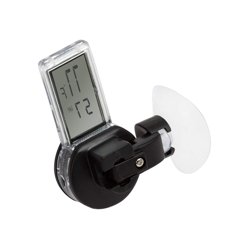 REPTI ZOO 2 Pack Reptile Terrarium Thermometer Hygrometer Digital Display Pet Rearing Box Reptiles Tank Thermometer Hygrometer with Suction Cup - PawsPlanet Australia