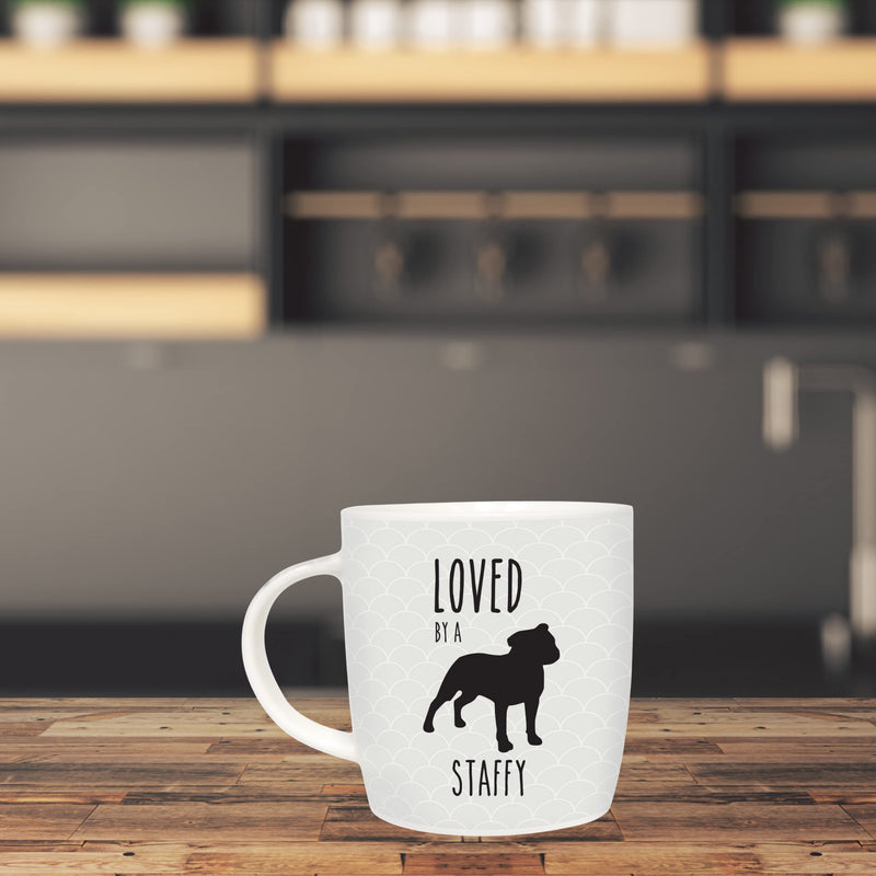 Splosh Precious Pets Mug Collection – Staffy, Grey and Black Ceramic Mug with Pet Silhouette, Gift Boxed, Dishwasher Safe - PawsPlanet Australia