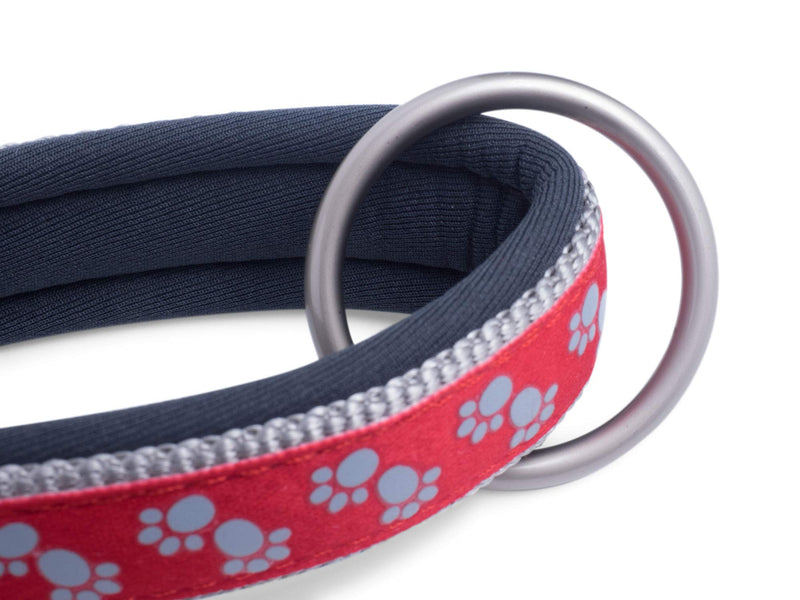 Petface Signature Padded Dog Lead, Medium, Reds Paws - PawsPlanet Australia