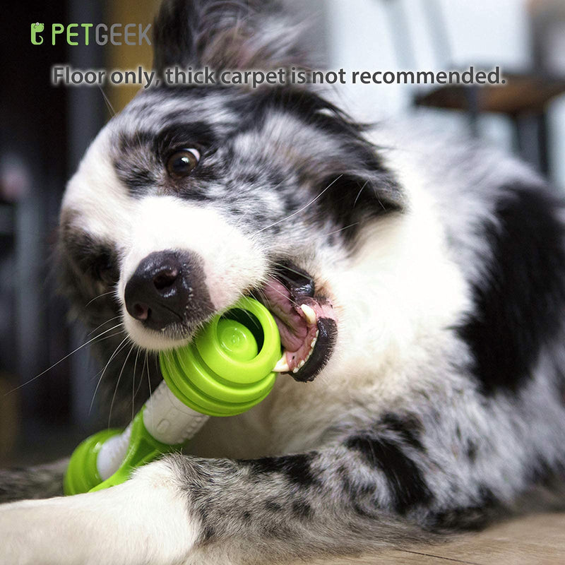 PETGEEK Automatic Interactive Dog Toys, Dog Interactive Toys for Boredom, Dog Toys Self Play for Entertainment with More Durable TPU Upgraded Material, Dog Bones for Small Medium Large Dogs Green - PawsPlanet Australia