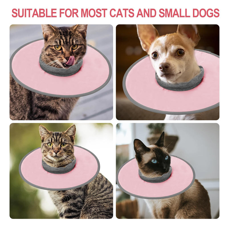 Recovery Collar for Cats, Adjustable Protective Cat Recovery Collar Waterproof Elizabethan Collar for Kittens Puppies After Surgery Stop Licking Wounds (Pink, Size XL) Pink, Size XL - PawsPlanet Australia