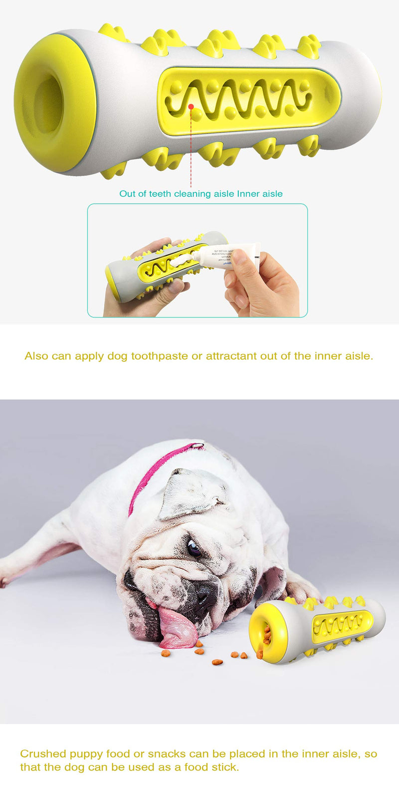 jhonson Dog Toothbrush Chew Toys Teeth Cleaning Toys Multifunction Puppy Molar Stick Toys Dental Oral Care for Small Medium Dogs Pet - PawsPlanet Australia