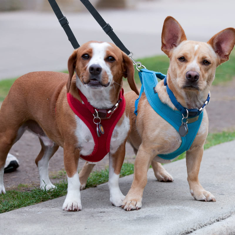Dog Lead Double Lead for 2 Dogs, Dog Lead Double Lead for Small Dogs, Pet Trainer Lead No Tangle Double Dog Double Splitter Lead Walking Trainer Lead for Two Dogs (Black) - PawsPlanet Australia