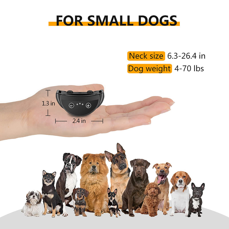 UMOPET Small Dog Bark Collar with Vibration Humane No Shock Anti Barking Pet Training Collars Rechargeable for Small Dogs Medium Dogs PD258V - PawsPlanet Australia