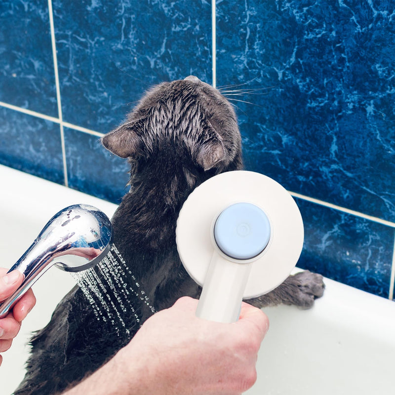 Cat Brush Dog Brush for Long Hair and Short Hair Cat Brush Self-Cleaning Pet Brush Cat Brush for Removing Loose Undercoat (Blue) - PawsPlanet Australia