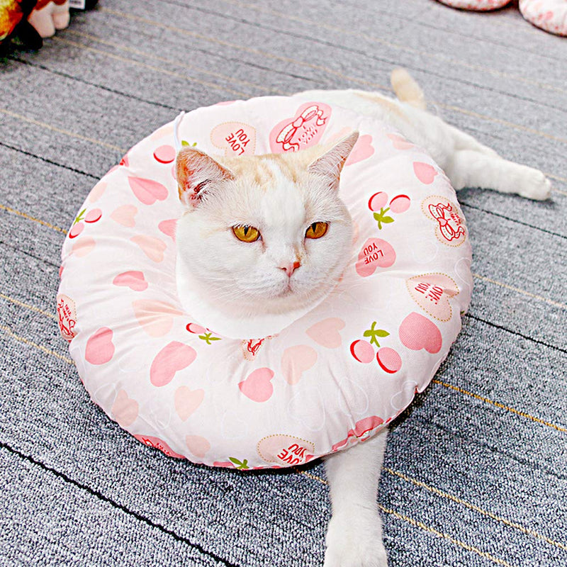 Kitchen-dream Pet Protective Collar, Inflatable Collar for Dogs, Cat Kitten Elizabeth Collar with Adjustable Soft Edge, Pet Headgear for Anti-Bite Lick, Wound Healing Protection (M) A - PawsPlanet Australia