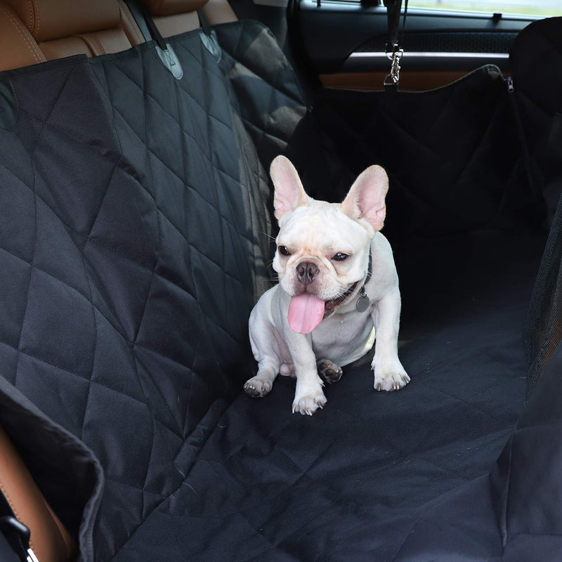 OHANA Dog Car Seat Cover Hammock Waterproof Scratch Proof Pet Car backseat Protector with Mesh Window for Cars Trucks and SUVs - PawsPlanet Australia