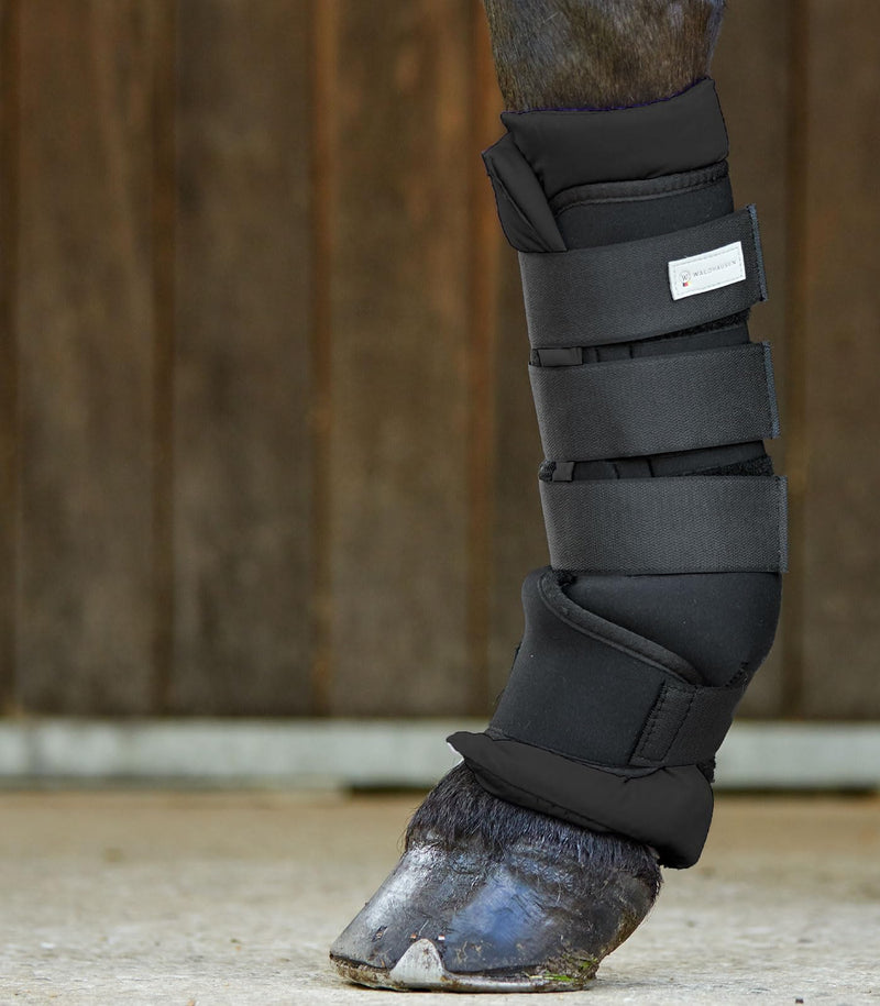 WALDHAUSEN stable gaiters, pair, L, black black/black - PawsPlanet Australia