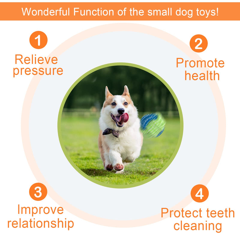 WALLE Dog Toys Puppy Toys for 8 Weeks 7PCS Durable Dog Rope Toys Chew Toys Gift Set for Small Dogs Teething Training style 1 - PawsPlanet Australia