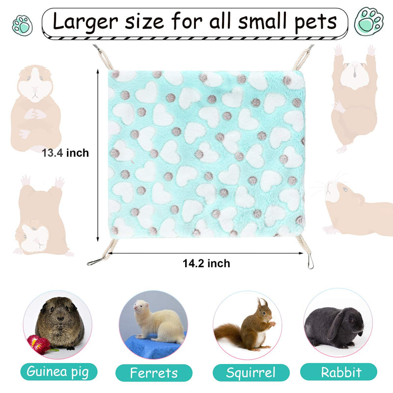 Guinea Pig Hamster Hanging Hammock Guinea Pig Ferret Toys Hamster Hanging Bed for Cage Accessories Small Animal Hanging Hammock Blue - PawsPlanet Australia
