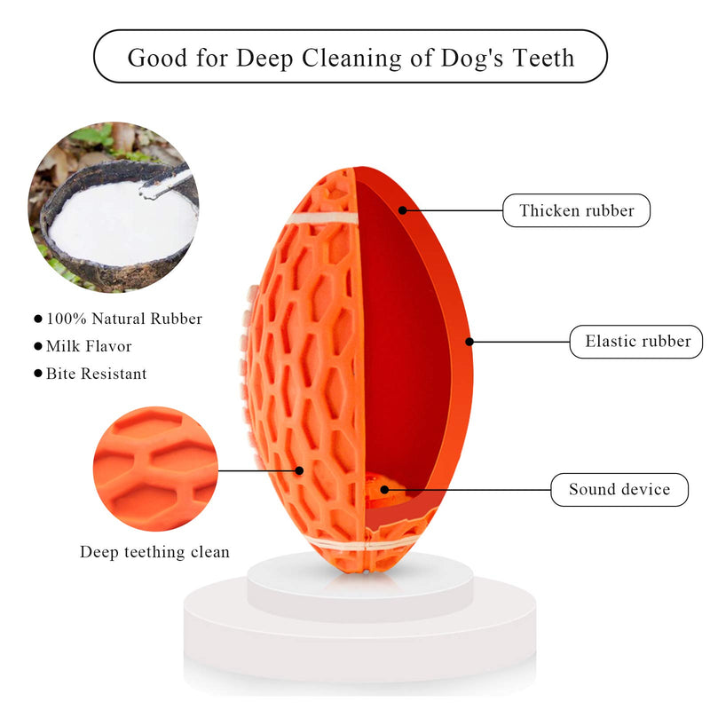 Naispanda Dog Squeaky Toys, Durable Dog Puzzle Toy for Aggressive Chewers Medium Large Toothbrush Toy - PawsPlanet Australia