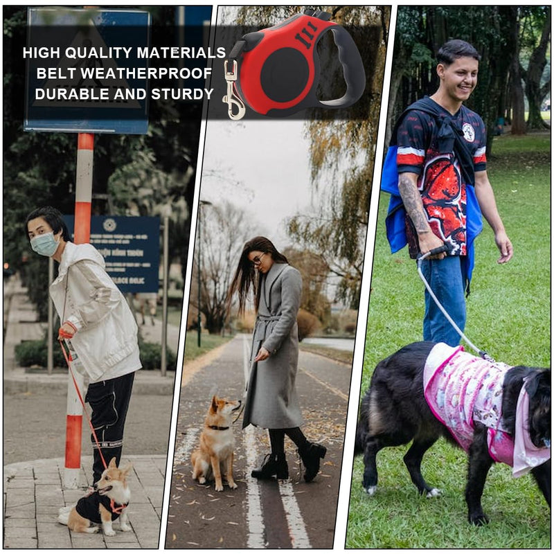 SSRDFU - 1 piece dog leash, retractable dog leash, 3 m, with non-slip handle, retractable leash with safety braking system, for small and medium-sized dogs up to 20 kg - PawsPlanet Australia