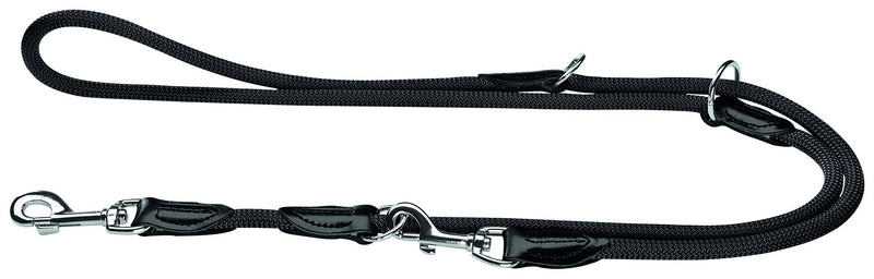 Hunter Freestyle Adjustable Leash, 8 mm Diameter x 200 cm Length, Black - PawsPlanet Australia