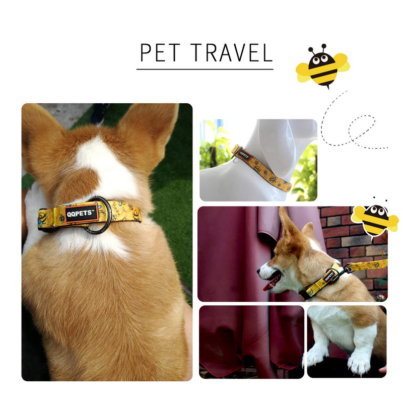 [Australia] - QQPETS Dog Collar Personalized Adjustable Custom Basic Collars Soft Comfortable for Puppy Small Medium Large Dogs or Cats Outdoor Training Walking Running XS 