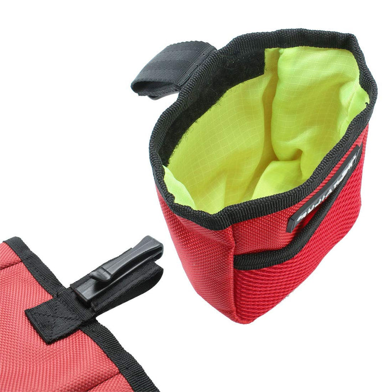 [Australia] - uxcell TAILUP Authorized Dog Treat Pouch Training Waist Bag Carry Pet Toys Dog Training Accessory Holder Front Mesh Pocket Easily Carries Red 