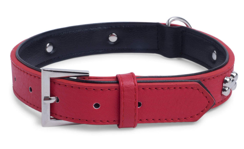 Petface Bones Pattern Dog Collar, Medium, Red - PawsPlanet Australia