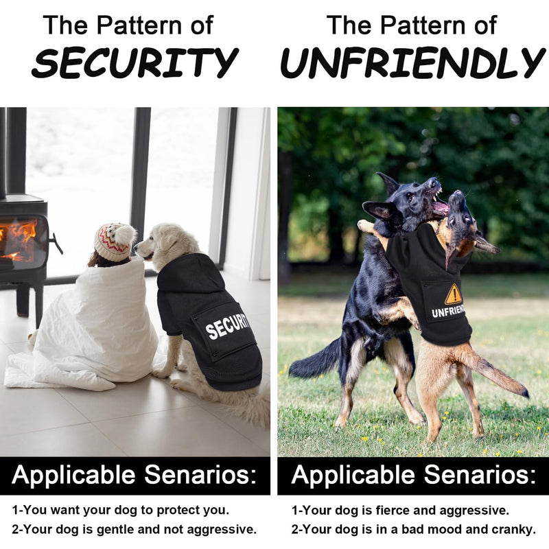 GreenJoy Magic Dog Hoodie with 4 Interchangeable Patterns - Dog Sweater Cold Weather Dog Coat Hooded Sweatshirt for Puppies,Cats, Small Medium Large Dogs (X-Large, Black (Letter Print A)) X-Large Black (Letter Print A) - PawsPlanet Australia