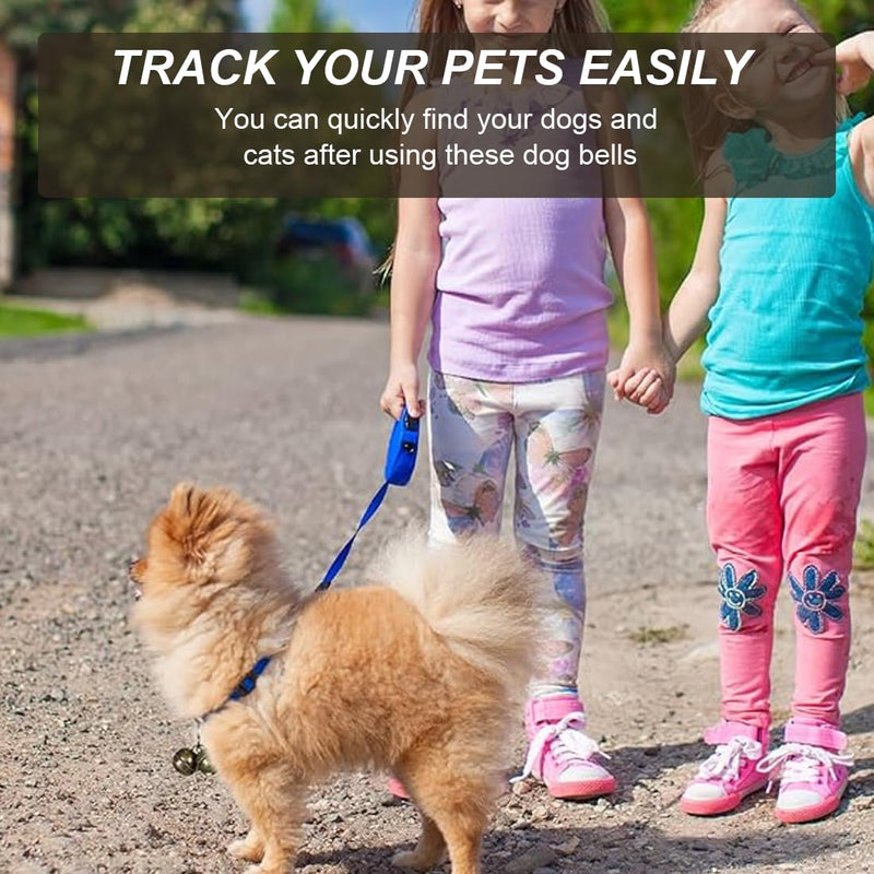 EIHI Bells for crafts, cat bell, 2 sets of extra loud cat and dog bells, pet tracker bell, dog bell for collar, pendant bells for dog cat harness - PawsPlanet Australia