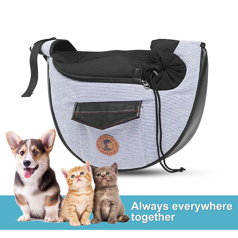 Zuukoo Pet Carrier, Dog Sling Bag Puppy Hands-free Sling Travel Carrier Bag with Adjustable Strap For Small Pets Perfect for Walking, Traveling or Daily Use - PawsPlanet Australia