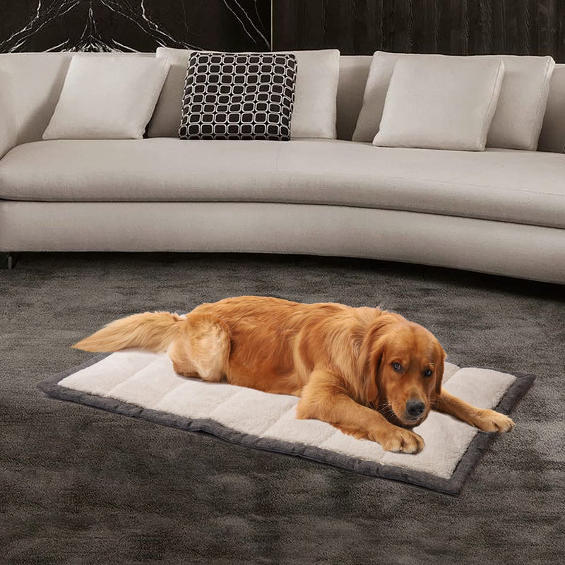 Rollup Outdoor Dog Bed, Dog Travel Bed, Crate Pad, Crate Mat, Dog Camping Gear, Super Soft Machine Washable Kennel Portable Comfort Plush Medium - PawsPlanet Australia