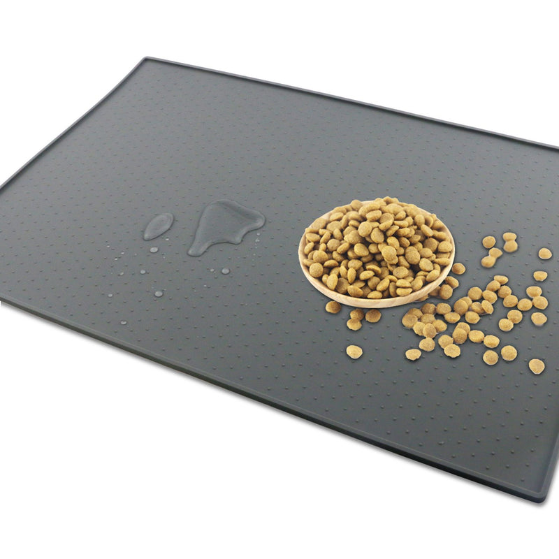 ONME Dog Cat Feeding Mat, Silicone Waterproof Pet Food Mat, Dog Cat Food Mat, Non Slip Dog Cat Bowl Placemat Large - PawsPlanet Australia