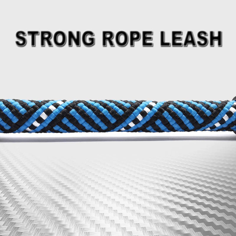 Mycicy Short Dog Lead- 18 Inch Rope Traffic Lead with Padded Handle- 1/2” Strong Nylon Tab Lead for Medium Large Dogs Training Walking (1/2"(D) x 18"(L), blue) 1/2"(D) x 18"(L) - PawsPlanet Australia