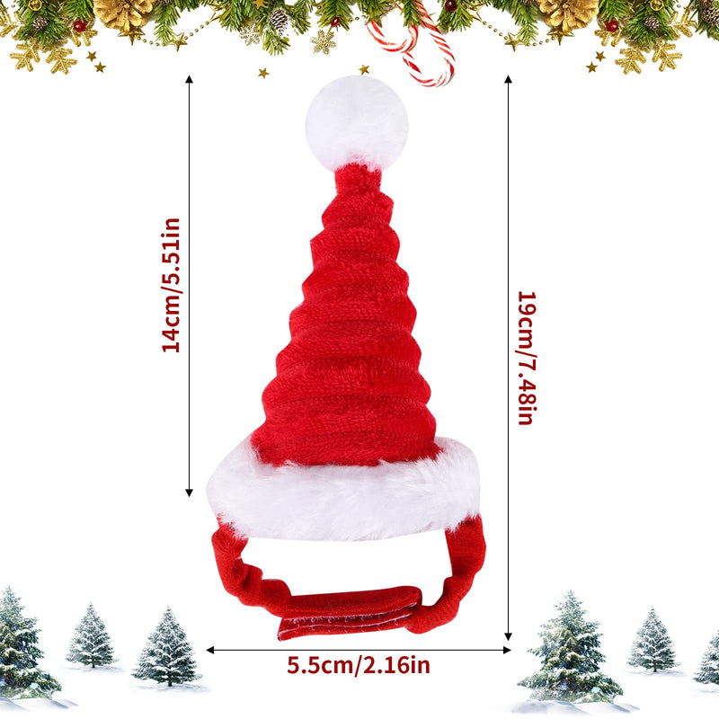 Pack of 2 Hamster Christmas Hat, Christmas Hat for Small Pets, Guinea Pig Santa Christmas Hat for Rabbits, Hamsters, Rabbits, Rats, Kittens and Small Animals - PawsPlanet Australia