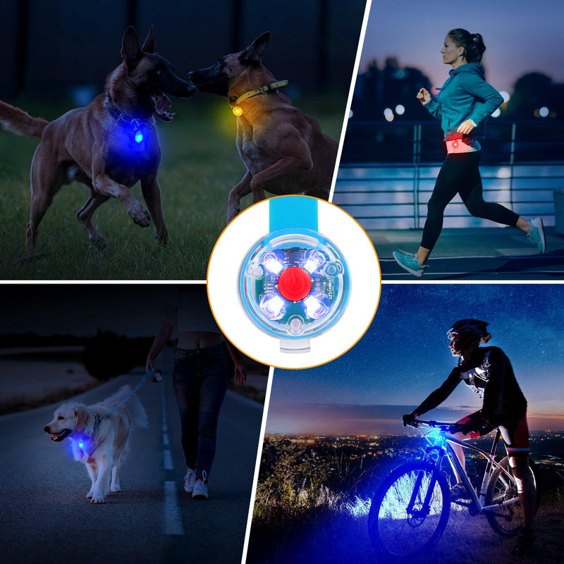 AHJ 5pcs light collar dog safety flashing light LED clip-on light pendant pet with 3 flashing modes, flashing light school bag, safety light for dogs, cats, children, cyclists - PawsPlanet Australia