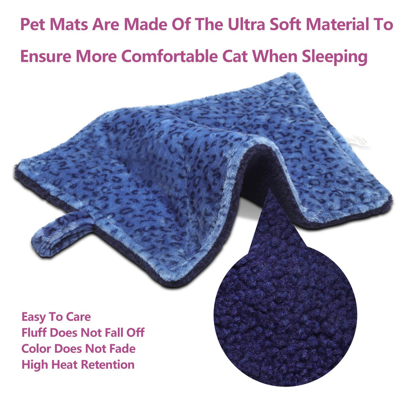 MARUNDA Super Soft Crate Mats,Reversible Fleece Dog Crate Kennel Pad,Machine Wash & Dryer Friendly-Anti-Slip Pet Beds for Pets Sleeping Small- 21" * 15" Blue - PawsPlanet Australia