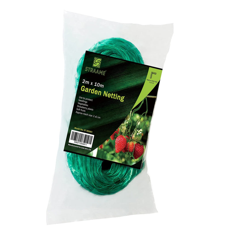 Straame Garden Netting, Plant, Veg, Fruit and Ponds Protection, Cat and Bird Proof Garden Net, Versatile Fine Mesh Garden, Garden Fence Netting, Garden Accessories - (1, 2X10) 1 - PawsPlanet Australia
