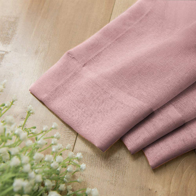 JINCHAN Sheer Curtains for Girl's Room 84 Inch Length 2 Panels Bedroom Curtains Pink Voile Window Curtains for Living Room Rod Pocket Drapes Light Diffusing Outdoor Curtains 84"L - PawsPlanet Australia